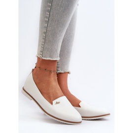 Platta mockasiner för kvinnor Vit Enzla 2