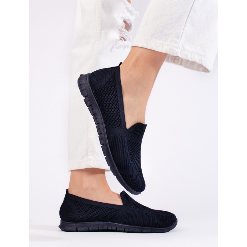 Slip on sneakers, marinblå 1