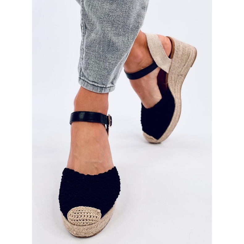 Morelli Svarta espadrillesandaler 1