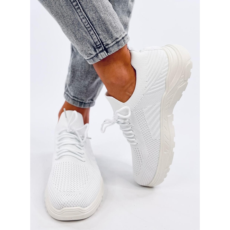 Jaussa White sock sportskor vit 1