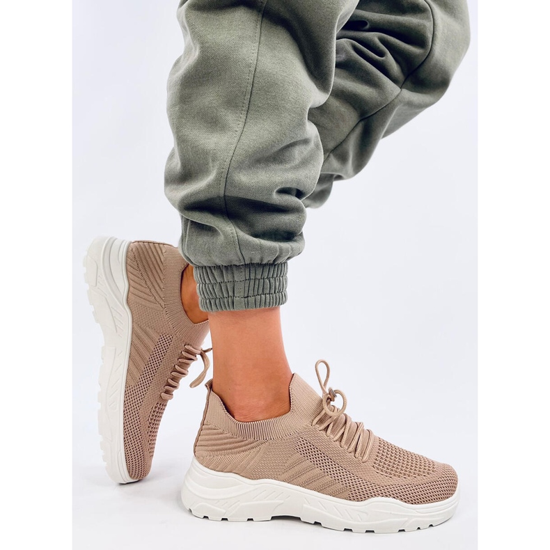 Jaussa Khaki socksneakers beige 1