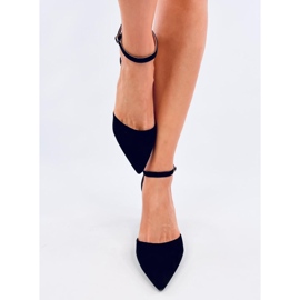 Pozzi Black pumps med ankelband svart 1