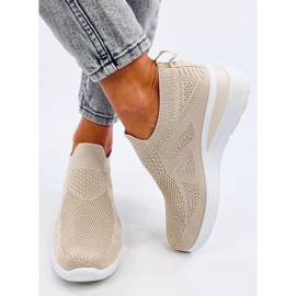 Bayol Beige sock wedge sneakers 1
