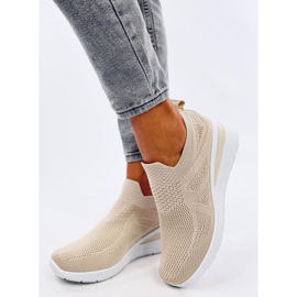 Bayol Beige sock wedge sneakers 2