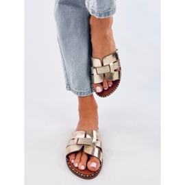 Eleganta Dalmasi Gold flipflops för kvinnor gyllene 1