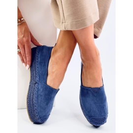 Poulain Blue espadrillor med tjock sula blå 1