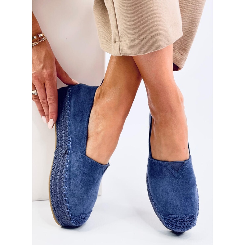 Poulain Blue espadrillor med tjock sula blå 1