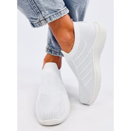 Groppi White slip-on sockskor vit 1