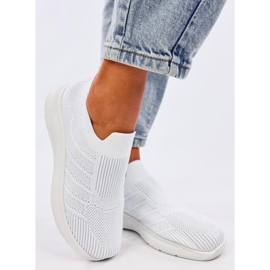 Groppi White slip-on sockskor vit 2