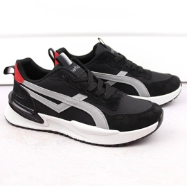 Svarta sportskor med snörning för män Atletico 23721 1