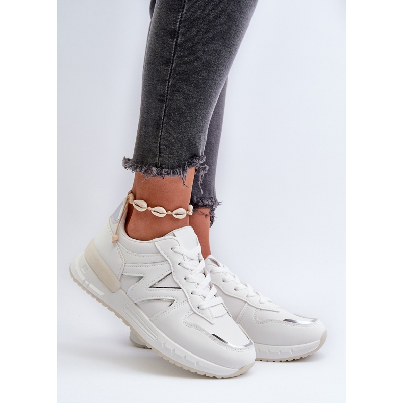 Damsneakers gjorda av ekologiskt läder Vit Kaimans 2