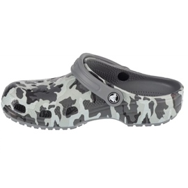 Crocs Classic Spray Camo Kids Clog 207594-097 flipflops grå 1