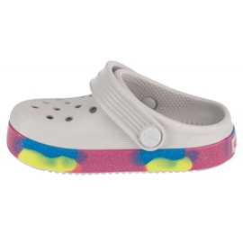 Crocs Off Court Glitter Band Clog T 209717-1FS flipflops vit 1