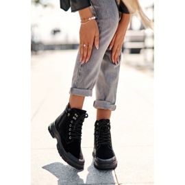 PS1 Jailina isolerade mocka damer Trapper ankelstövlar svart 2