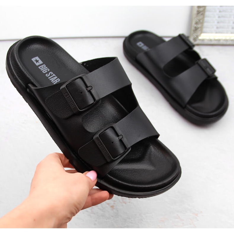 Damflip-flops med spännen, svart Big Star NN274A750 1