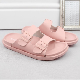 Flipflops i skum för kvinnor med nakenspännen Big Star NN274A753 rosa 1