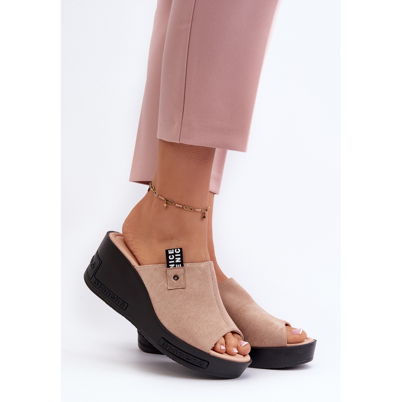 Vinceza Beige Vleni dam flip-flops 2