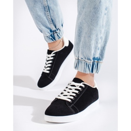 Svarta mockasneakers för kvinnor 4