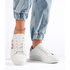 Vita och rosa damsneakers 2