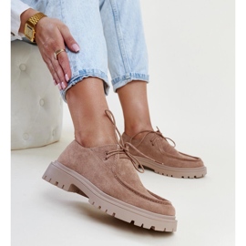 Mörkbeige mocka klassiska Keiko-skor 1