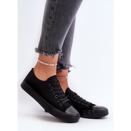 Klassiska låga sneakers för kvinnor, svart Caelira 2