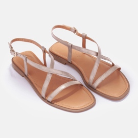 Marco Shoes Sandaler med remmar gyllene 1