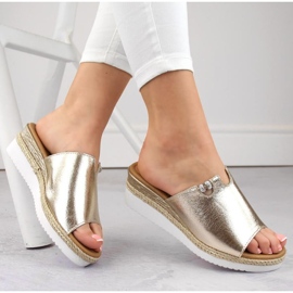 Potocki W WOL145A kilasandaler i metall, guld gyllene 1