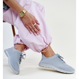 Mairago sneakers i grått tyg 1