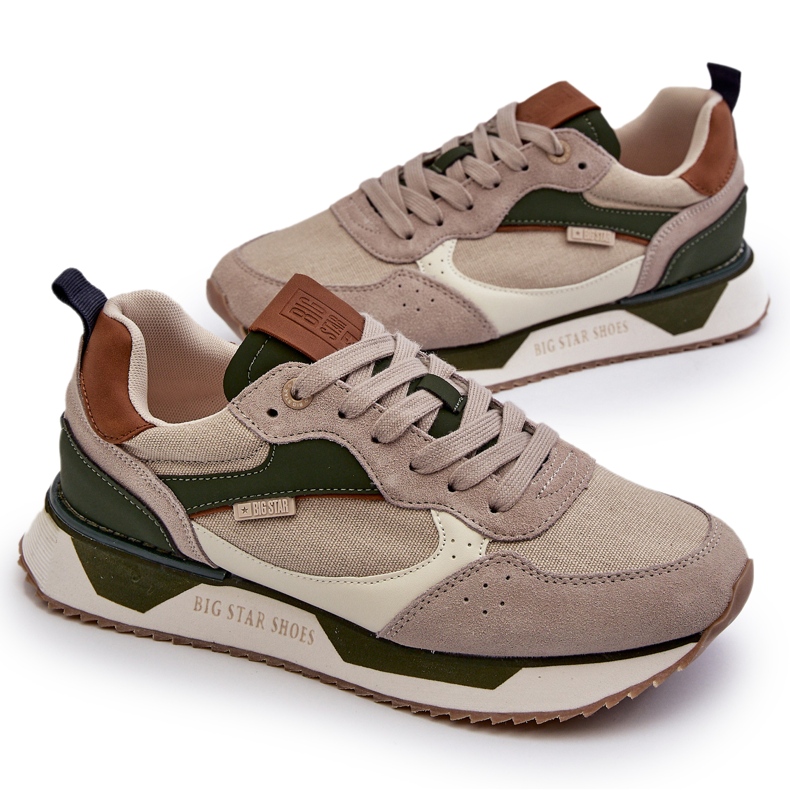 Herrsneakers Memory Foam System Big Star NN174349 Beige 4