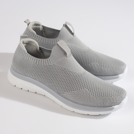 Gråa slip-on sportskor 1