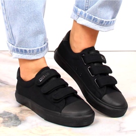 Big Star INT1842D kardborre sneakers, svarta 4