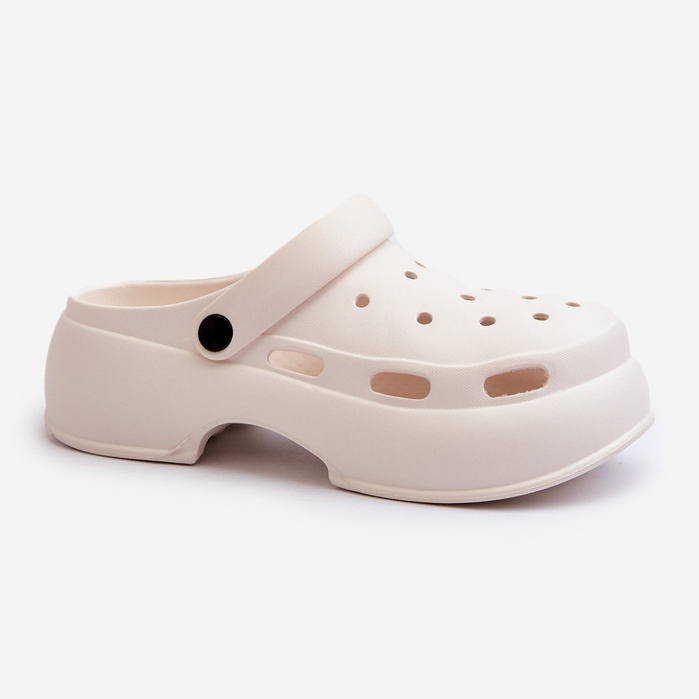 Damflip-flops i skum med massiv sula, White Danollia vit 1