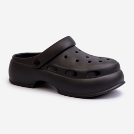 Damflip-flops i skum med massiv sula, Black Danollia svart 1