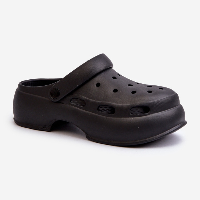 Damflip-flops i skum med massiv sula, Black Danollia svart 1