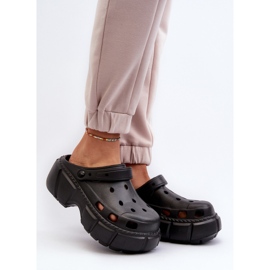 Damflip-flops i skum på en massiv sula, svart Witima 2