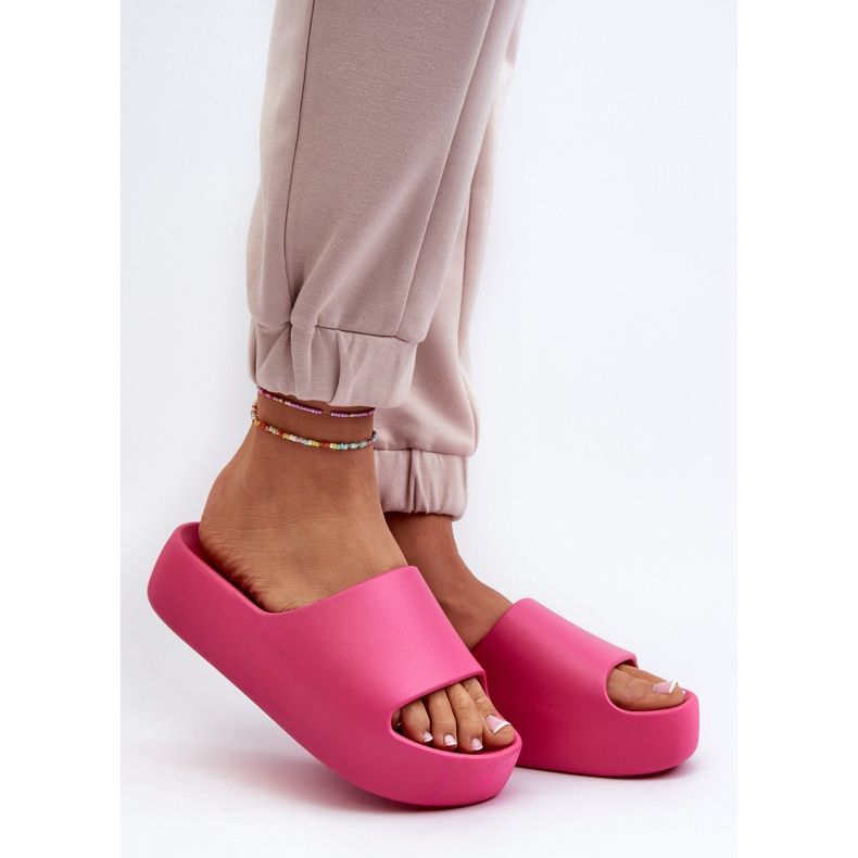Damflip-flops med tjock sula Fuchsia Oreithano rosa 2