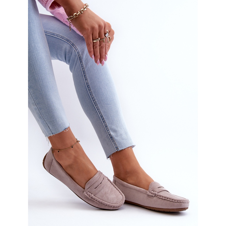 Confly Kvinnors mocka Moccasins Gray Lila Lenvie grå 1