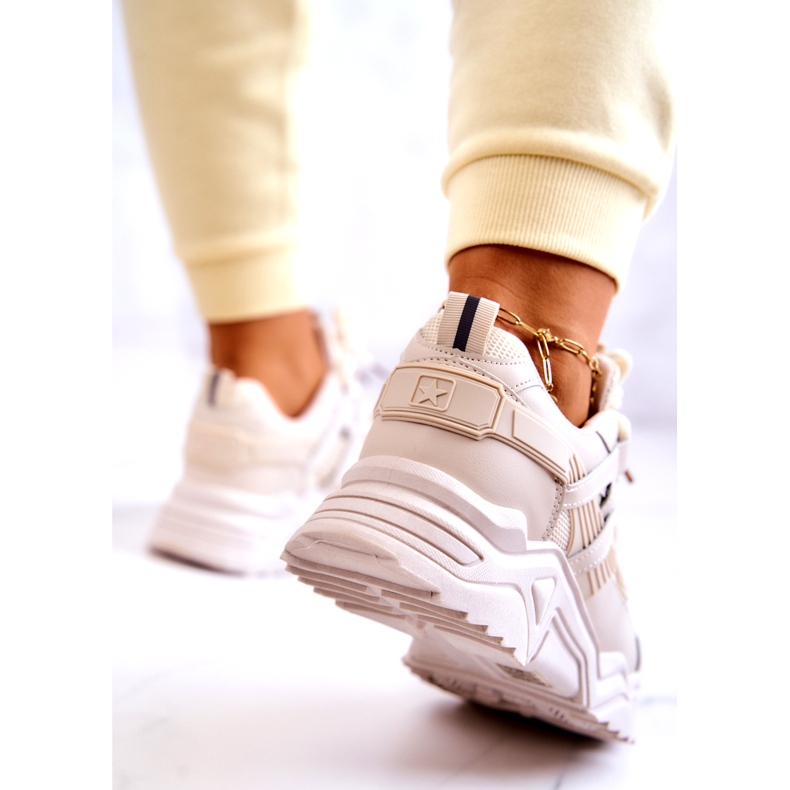 News Kvinnors sportskor Sneakers Beige 2