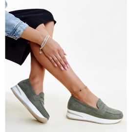 Gröna perforerade Muna-skor 1