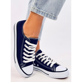 Basic D.BLUE klassiska sneakers för kvinnor blå 1