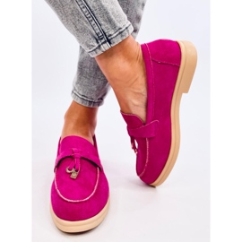 Loafers i mocka från Ottavia Fuchsia rosa 2