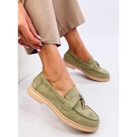 Loafers i mocka från Ottavia Green grön 1