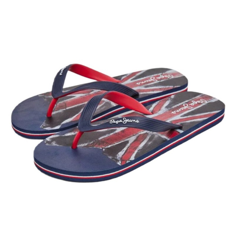 Pepe Jeans Hawi Life Union Jack M flipflops PMS70148 blå 1