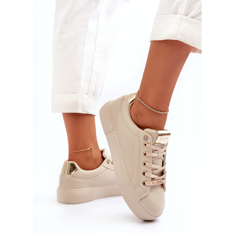 Damsneakers Big Star NN274210 Beige 5