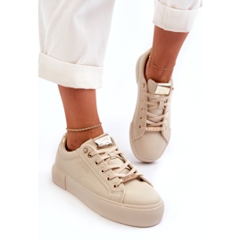 Damsneakers Big Star NN274210 Beige 3
