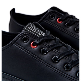 Lädersneakers för män Big Star JJ174005 Svart 4