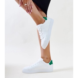 Vita och gröna Akila sneakers 4