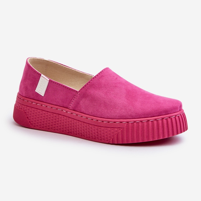 Big Star Platform Sneakers dam NN276009 Memory Foam System Fuchsia rosa 1