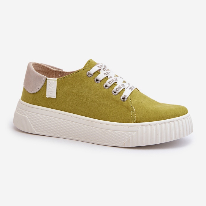 Damsneakers Memory Foam System Big Star NN276003 Lime grön 1