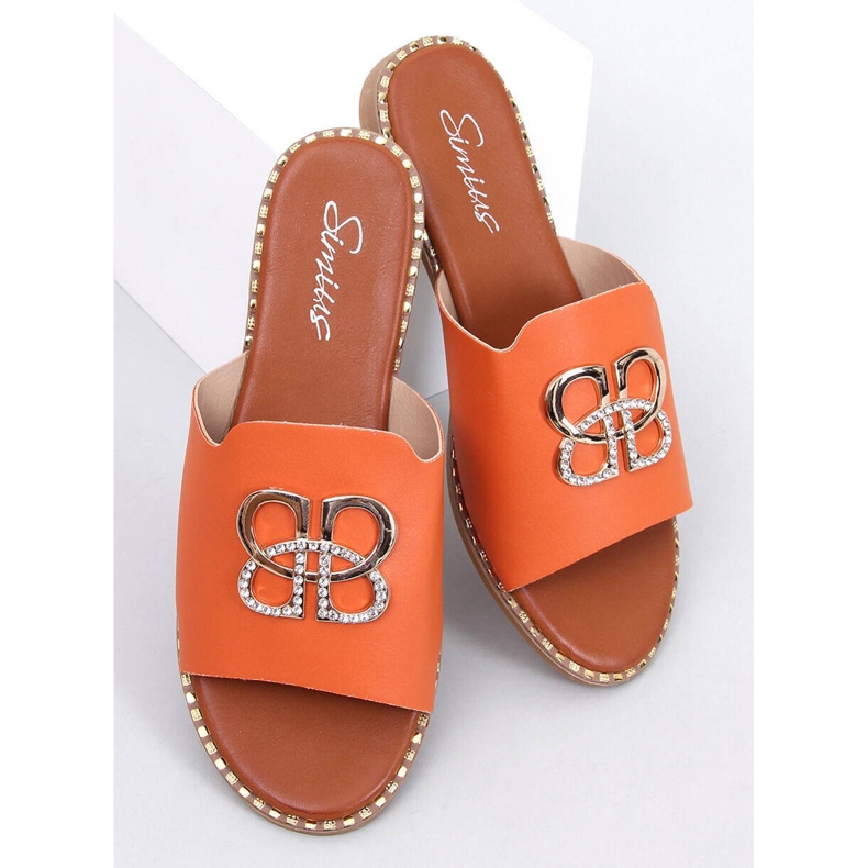 Lafite Orange flipflops för kvinnor 1